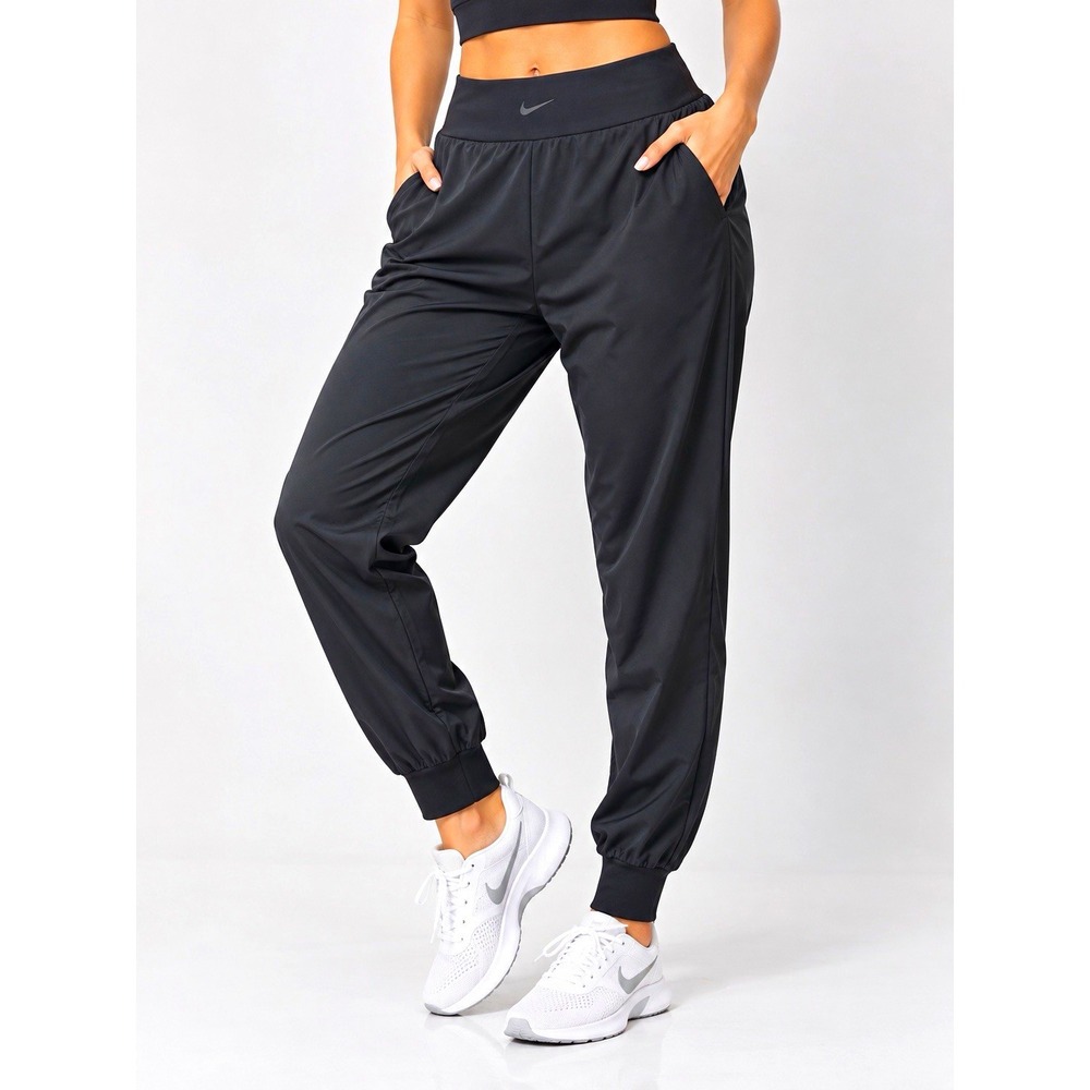 Nike Dri-FIT Women’s Black Jogger Pants M Pull-On Tapered DV9453-010